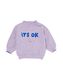 Baby-Sweatshirt, „It‘s ok“ violett 74 - 33193343 - HEMA