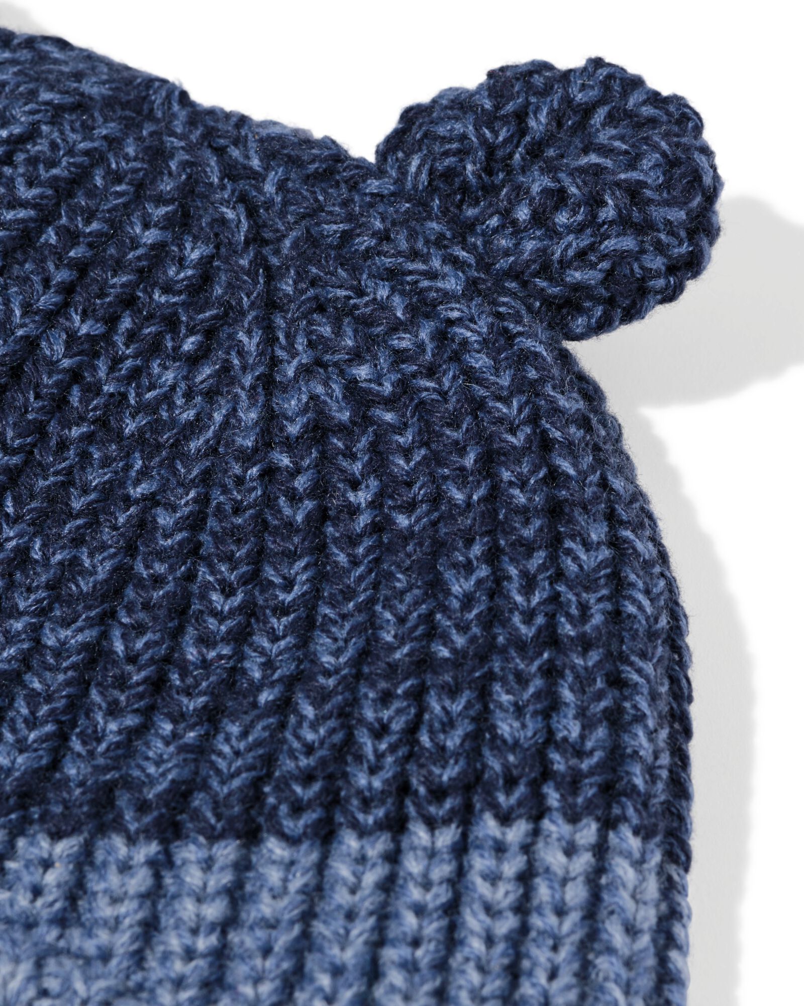 Babym&uuml;tze mit Ohren blau blau - 33200045BLUE - HEMA