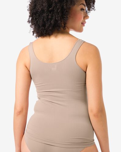 Damen-Hemd, nahtlos, Mikrofaser beige beige - 19601014BEIGE - HEMA