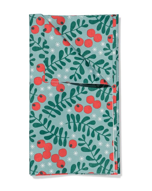 Tischdecke, 138 × 220 cm, Papier, Mistelzweig - 25600056 - HEMA