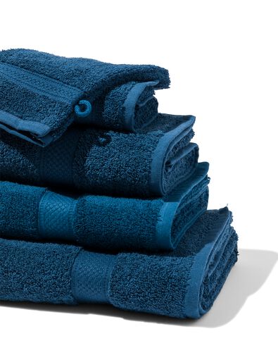 washandje zware kwaliteit 16 x 21 - jeans blauw - 5240178 - HEMA