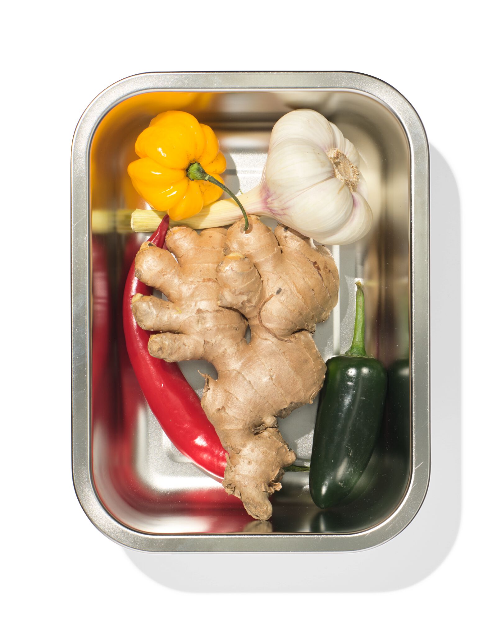 bo&icirc;te de conservation alimentaire et couvercle pick & mix acier inoxydable - L mix - 80810506 - HEMA