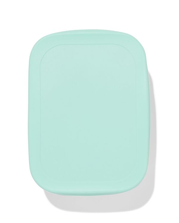 Brotdose, 18,9 &times; 14,3 &times; 5,8 cm, Edelstahl, hellblau - 80690023 - HEMA