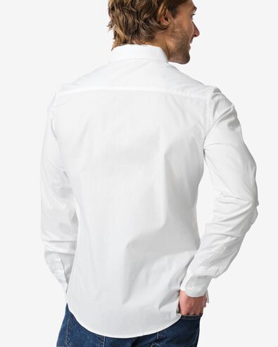 Herren-Oberhemd, Baumwolle/Elasthan wei&szlig; - 1000029769 - HEMA