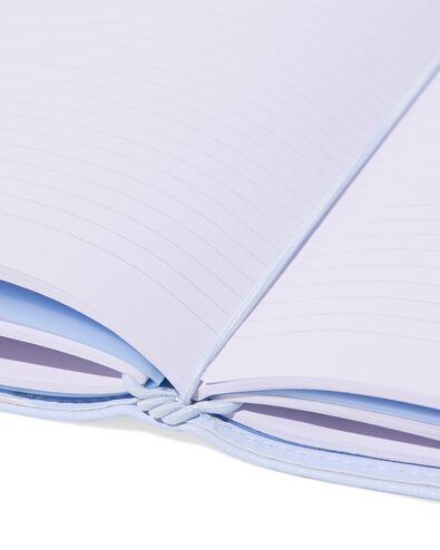navulbaar notitieboek A5 gevuld met lijntjes lichtblauw - 14170091 - HEMA