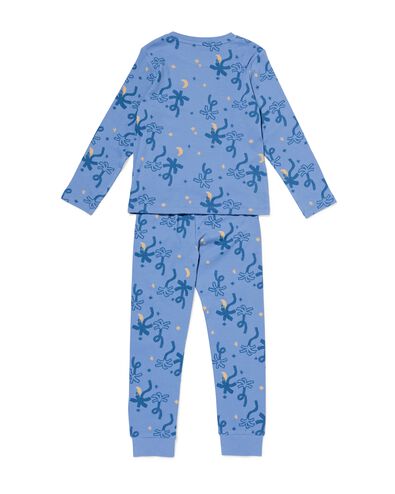 kinderpyjama rib palmen blauw blauw - 23000760BLUE - HEMA