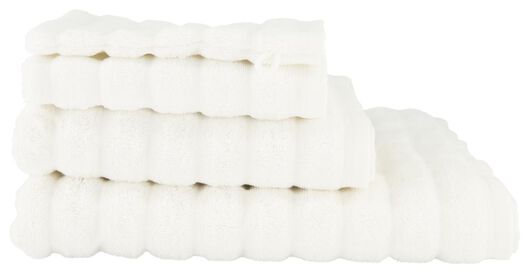 serviettes de bain hôtel très épaisse - structure blanc - 1000022110 - HEMA