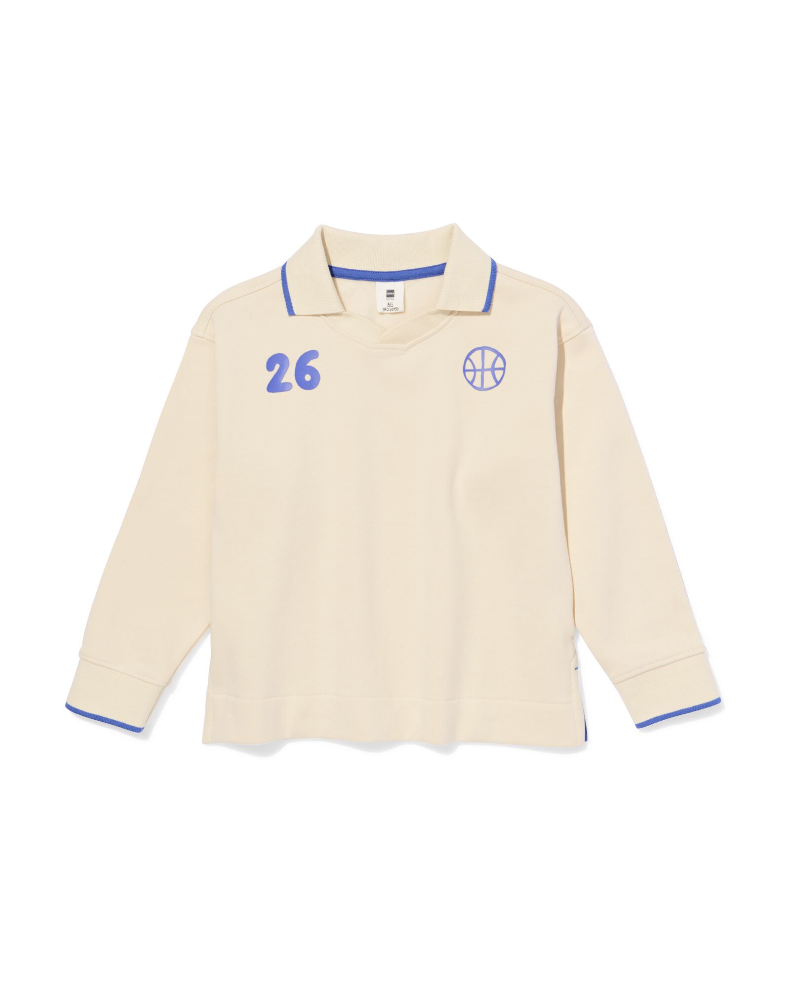 Kinderpolo sportlich ecru - 30701401ECRU - HEMA