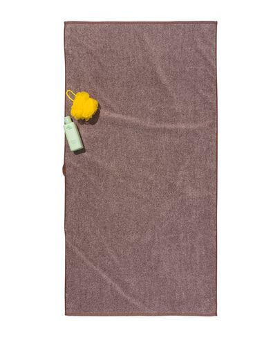 serviettes de bain - qualit&eacute; &eacute;paisse marron serviette 70 x 140 - 5200275 - HEMA