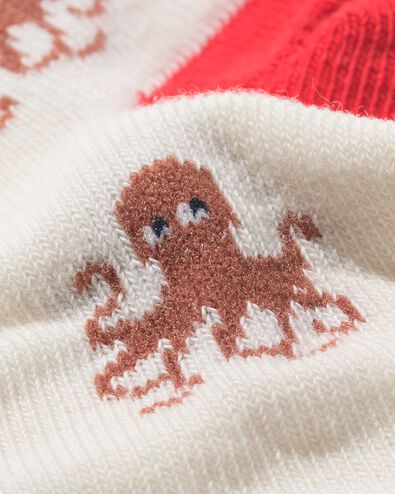 Kinder-Kurzs&ouml;ckchen mit Meerestieren &ndash; 5 Paar beige beige - 4320860BEIGE - HEMA
