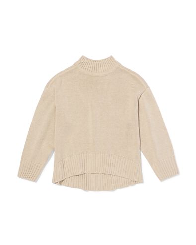 kindertrui grofgebreid  ecru ecru - 30837116ECRU - HEMA