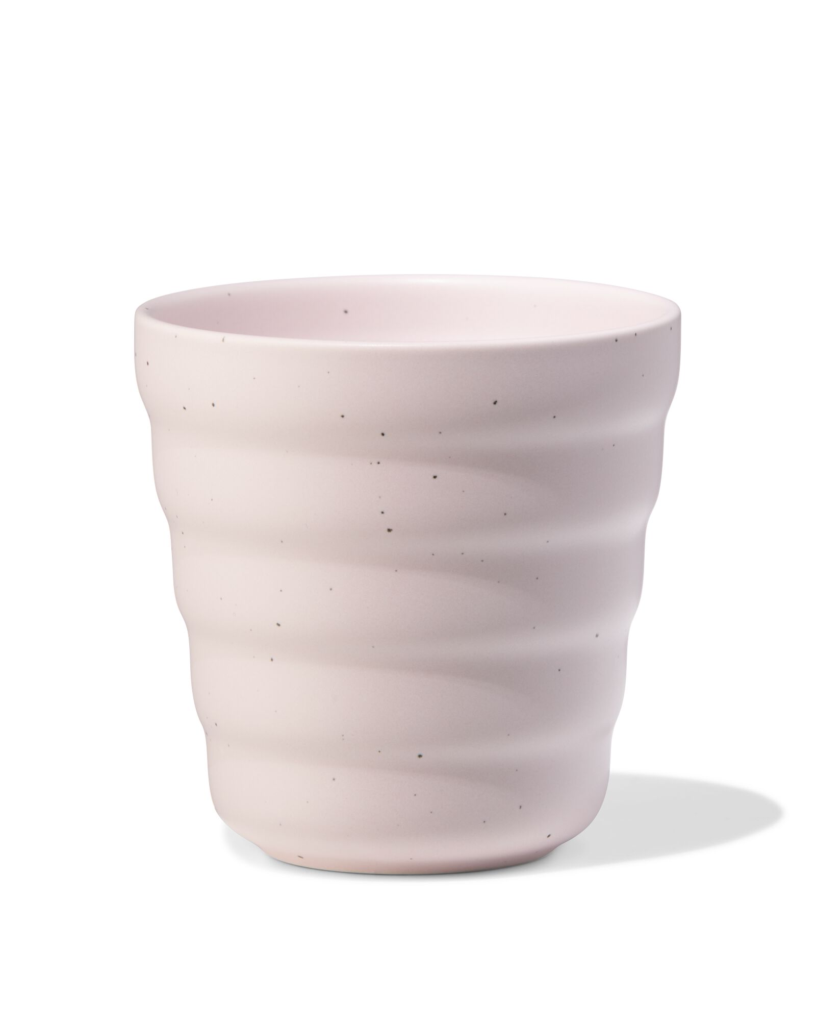 mug &agrave; cappuccino 300 ml Trend fa&iuml;ence rose mouchet&eacute;e - 80660363 - HEMA