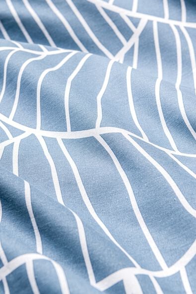 housse de couette en coton doux 200x200/220 champignons bleu - 5790192 - HEMA