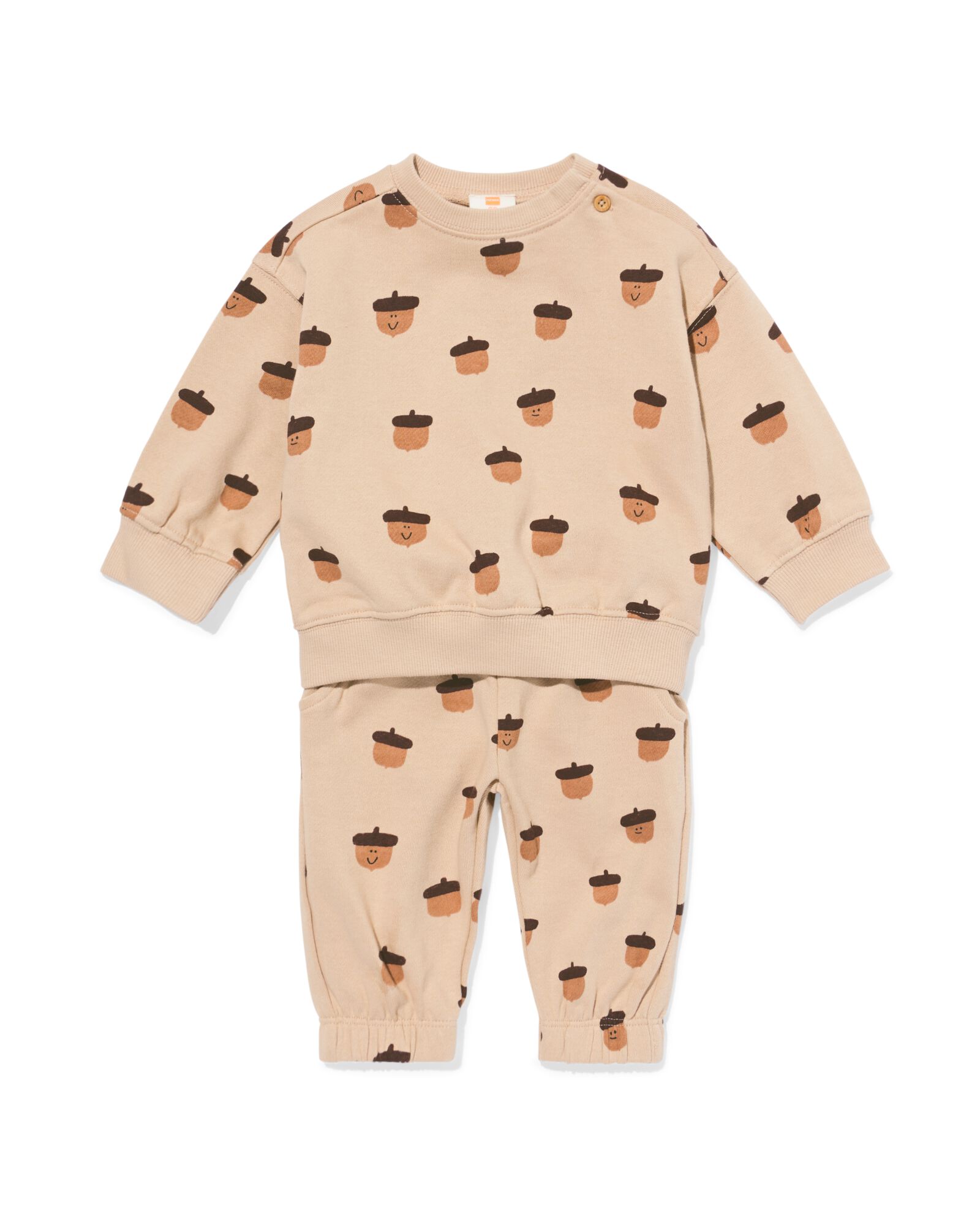 lot de v&ecirc;tements pour b&eacute;b&eacute; grenouilles glands marron clair - 33168270LIGHTBROWN - HEMA