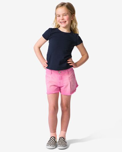 short enfant rayures rose rose - 30864012PINK - HEMA