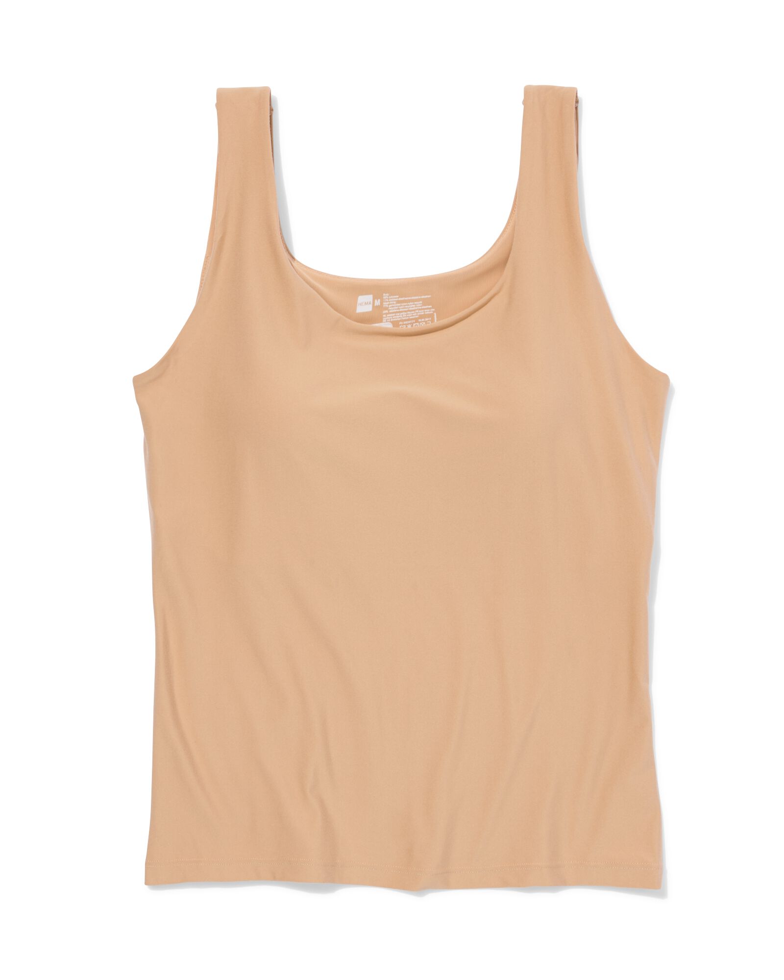 dames bh hemd smoothing met ingebouwde cups beige beige - 19602815BEIGE - HEMA