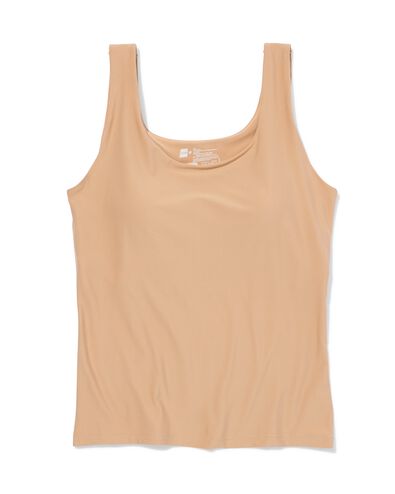 dames bh hemd smoothing met ingebouwde cups beige beige - 19602815BEIGE - HEMA