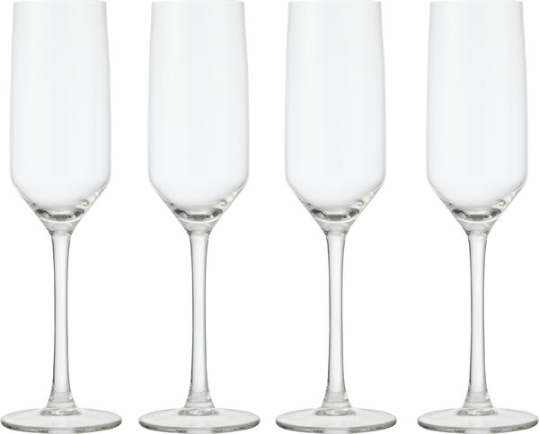 4 verres &agrave; champagne 230ml - 9401013 - HEMA