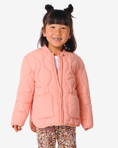 manteau enfant matelassé rose 110/116 - 30809062 - HEMA