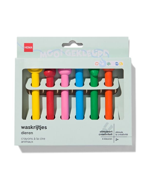 6&nbsp;pastels animal - 15990225 - HEMA