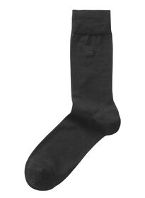 2 paires de chaussettes homme coton brillant noir noir - 1000009298 - HEMA