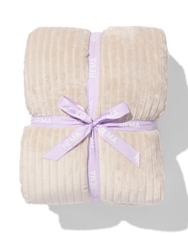 plaid 180x200cm sherpa beige - 7325150 - HEMA