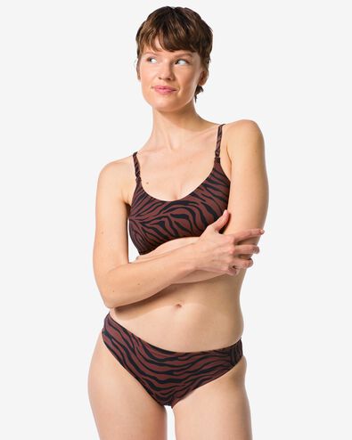 bas de bikini femme Mila z&egrave;bre chocolat chocolat - 22360600CHOCOLATEBROWN - HEMA