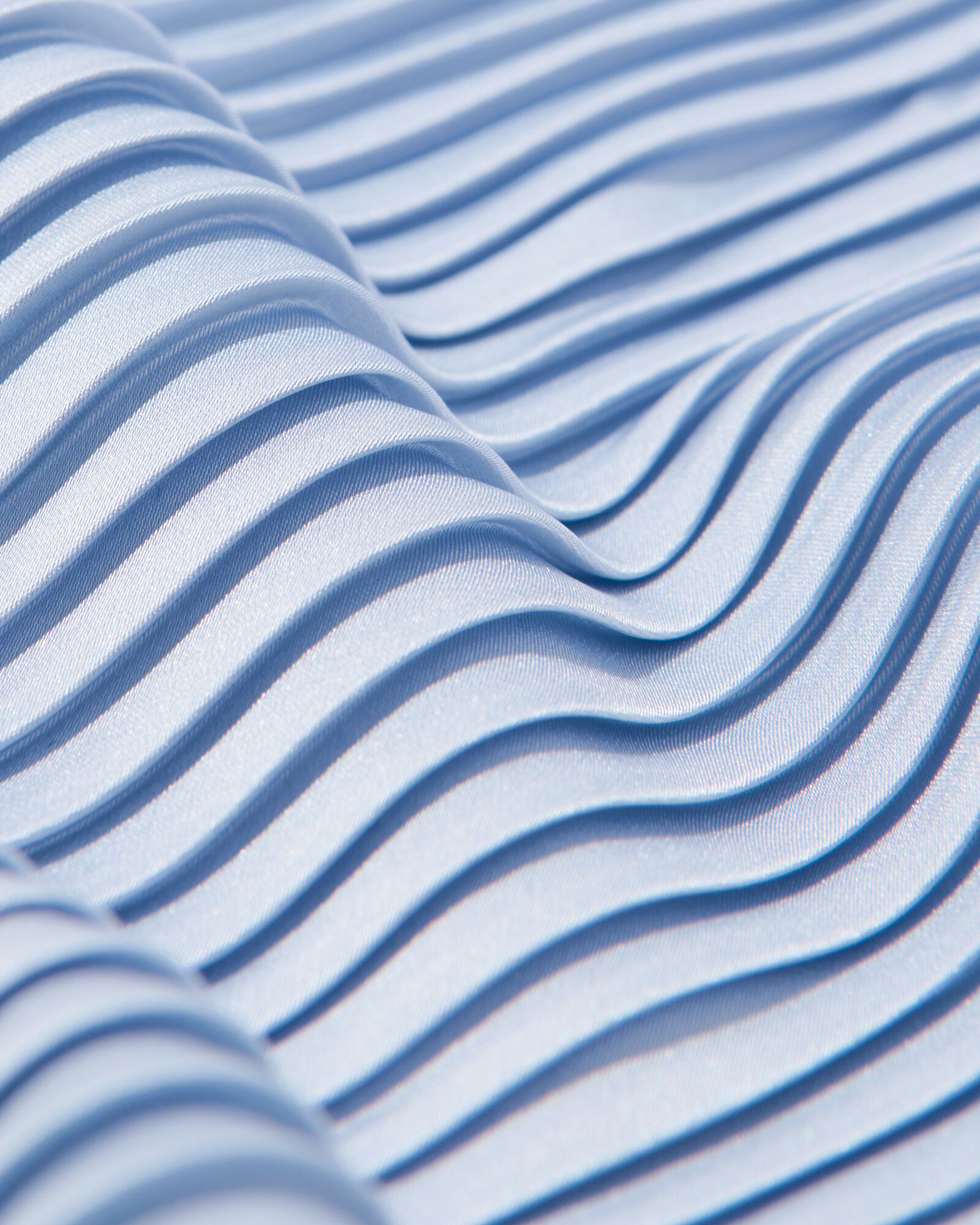 damessjaal 60x60cm pliss&eacute; satijn lichtblauw - 1760181 - HEMA