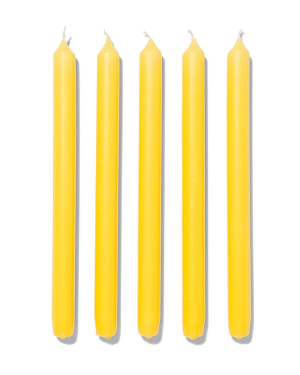12 bougies longues Ø2.2x29 jaune - 13502791 - HEMA