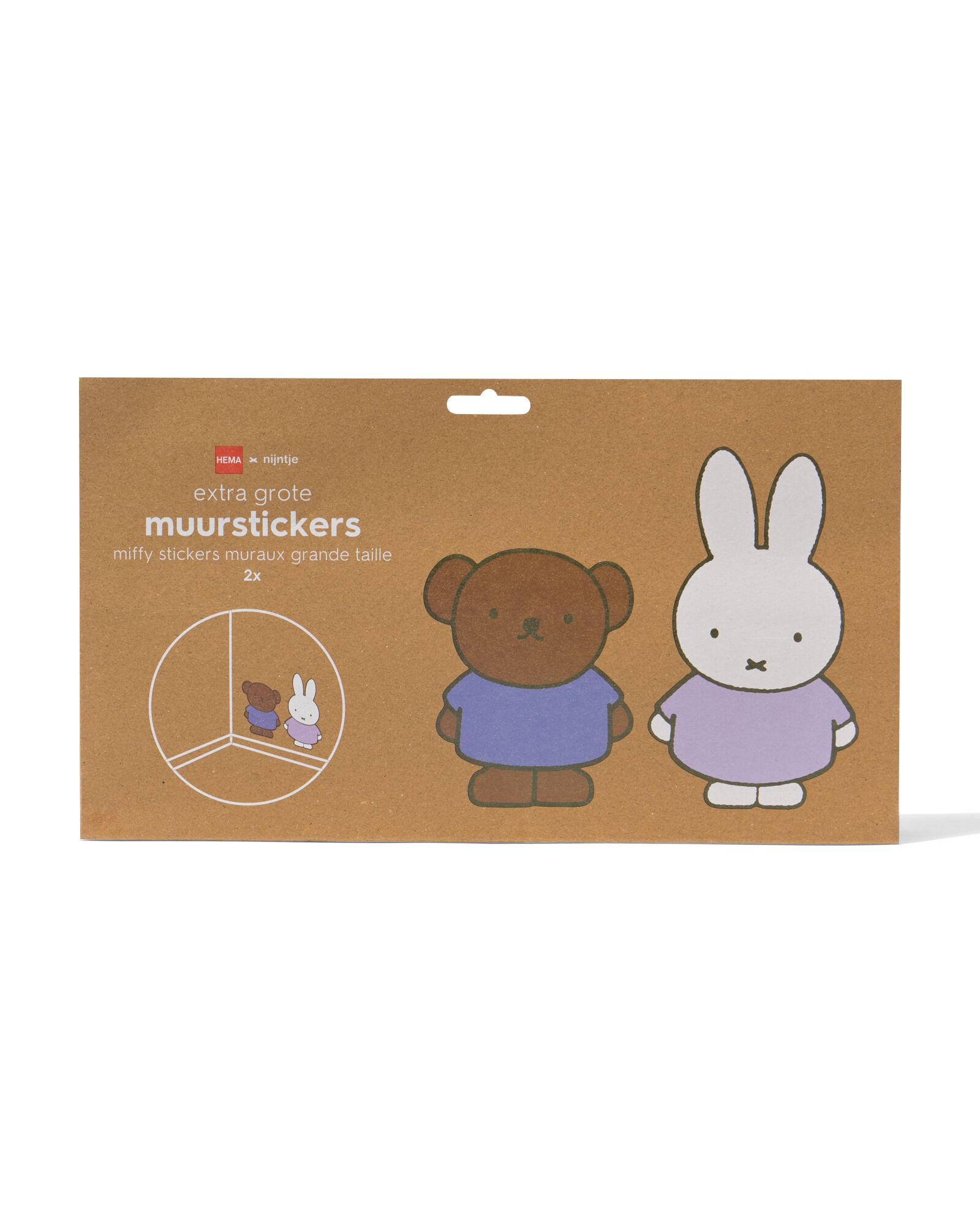 Miffy Wandsticker XL – 2 Stück - 60410313 - HEMA