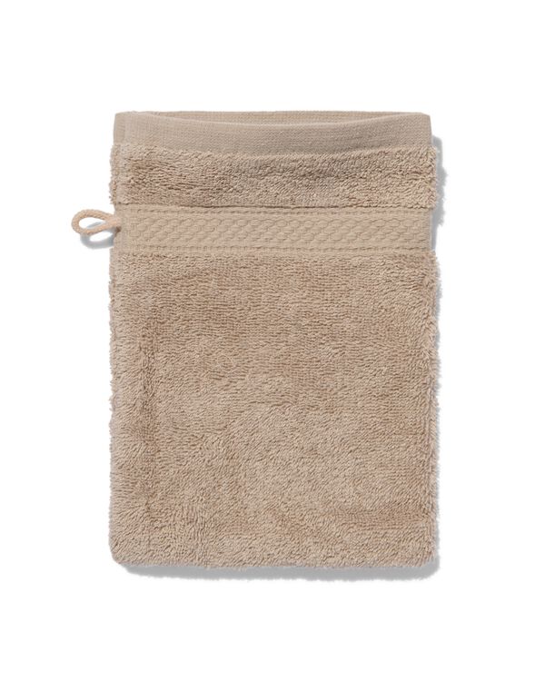 gant de toilette de qualit&eacute; &eacute;paisse taupe - 5210128 - HEMA