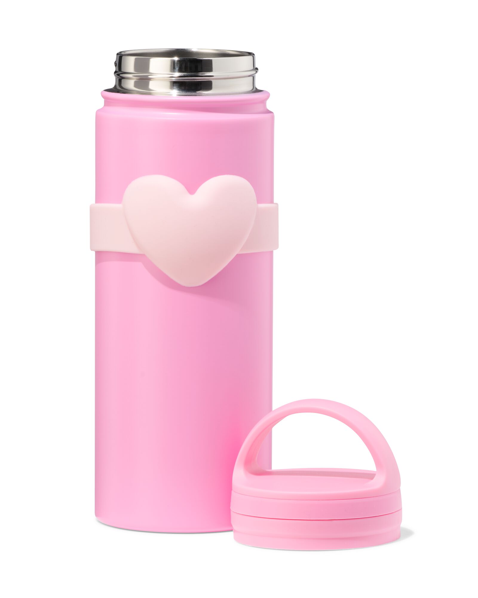 drinkfles 500ml rvs hartjes - 60102007 - HEMA