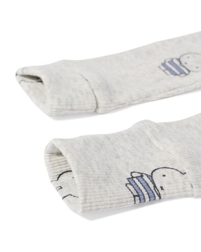 legging Miffy évolutif côtelé nouveau-né gris chiné gris chiné - 33433520GREYMELANGE - HEMA