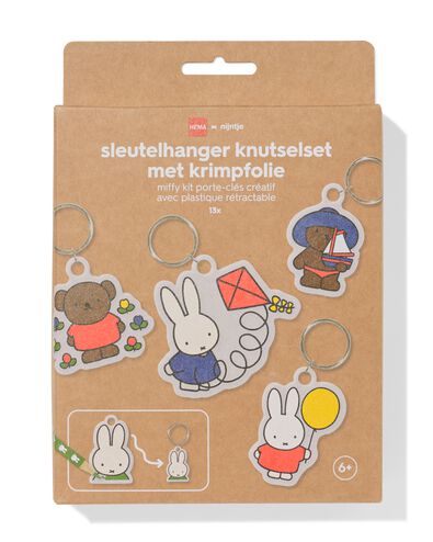 porte-cl&eacute;s Miffy en film r&eacute;tractable - 15900604 - HEMA