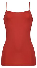 débardeur femme sans coutures en micro rouge rouge - 1000027810 - HEMA