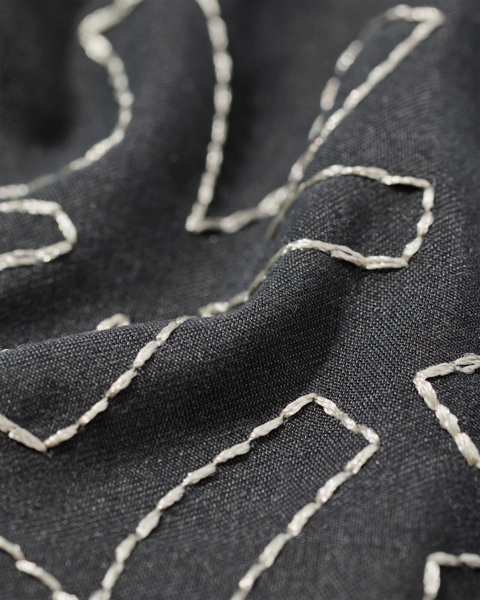 Herren-Badehose Pieter mit Palmenstickerei anthrazit anthrazit - 22100060ANTHRACITE - HEMA