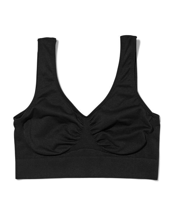 brassi&egrave;re sans coutures femme non pr&eacute;form&eacute;e noir - 1000024179 - HEMA