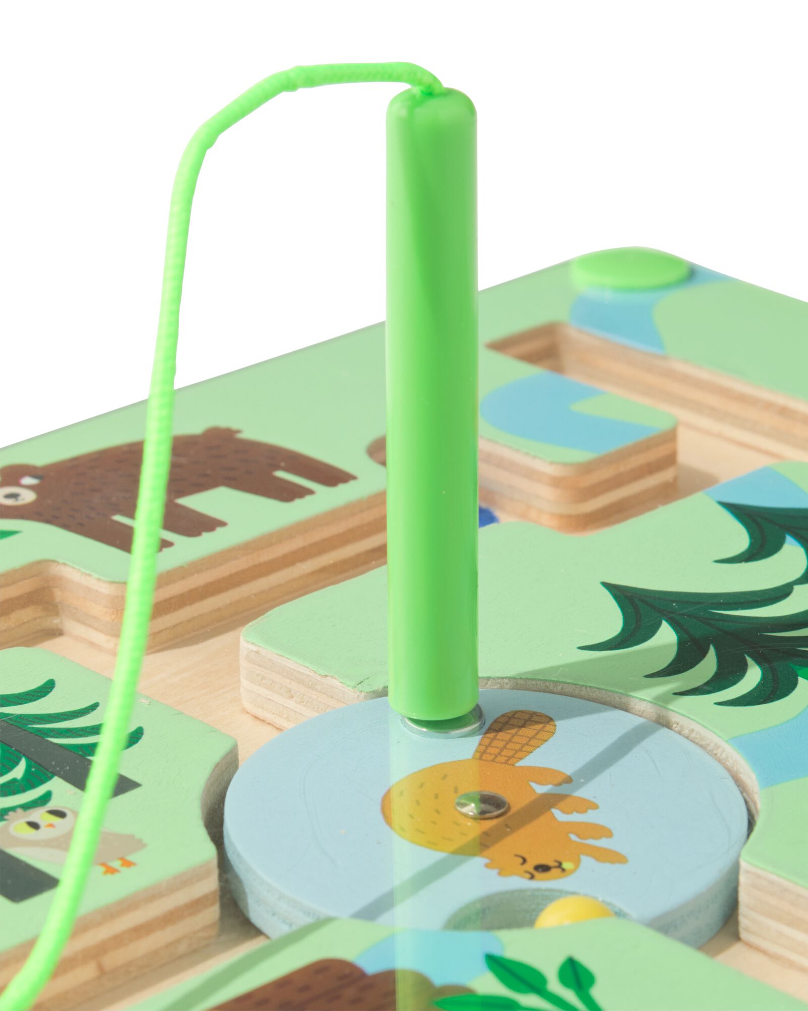 magnetisch doolhof  30x1.5x22cm hout - 15100218 - HEMA