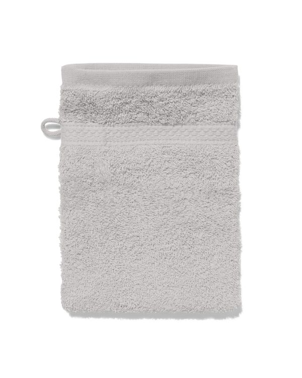 gant de toilette-qualit&eacute; &eacute;paisse-gris clair uni - 5240207 - HEMA