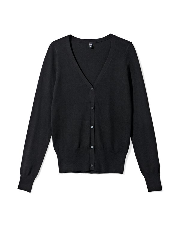 damesvest zwart zwart - 1000023500 - HEMA