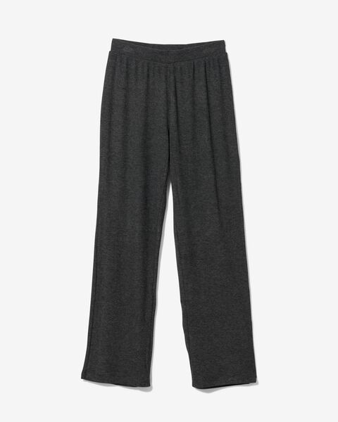 pantalon lounge femme côtelé gris foncé XL - 23410254 - HEMA