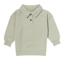 Baby-Sweatshirt mit Polokragen grün grün - 1000028663 - HEMA