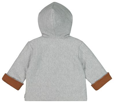 manteau sweat à capuche nouveau-né gris chiné - 1000020352 - HEMA