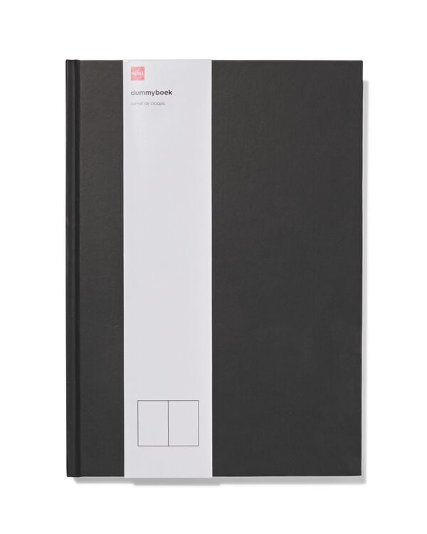 carnet vierge A4 noir - 14130023 - HEMA