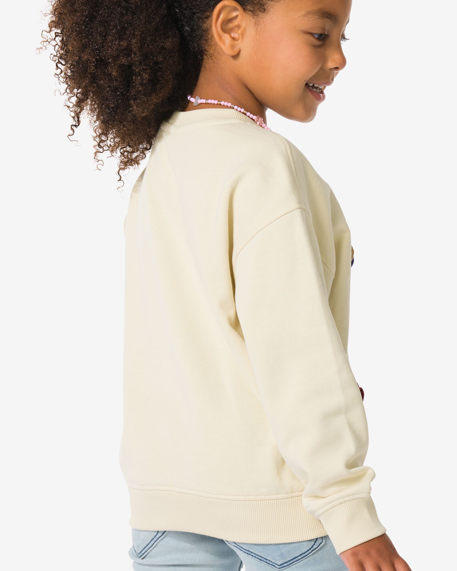 Kindersweater, Blumen ecru ecru - 30836046ECRU - HEMA