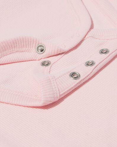 body &eacute;volutif b&eacute;b&eacute; c&ocirc;tel&eacute; - 3 pi&egrave;ces rose rose - 33306660PINK - HEMA