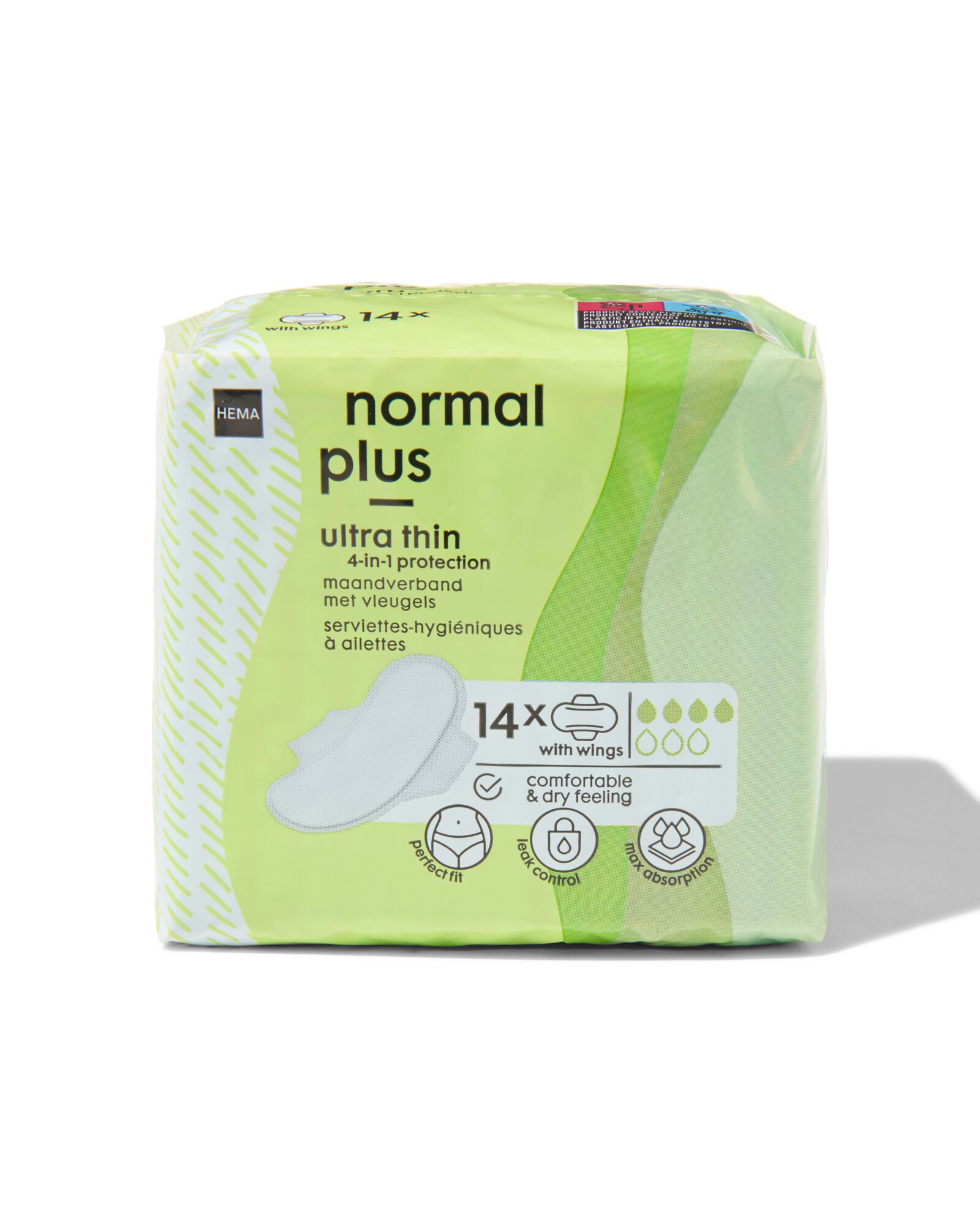 14er-Pack ultrad&uuml;nne Damenbinden - 11522200 - HEMA