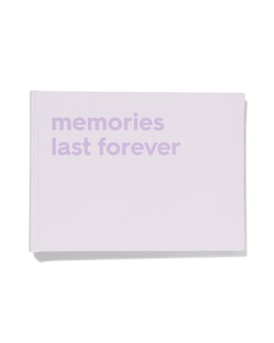 fotoboek 18x24 linnen lila - 14650223 - HEMA