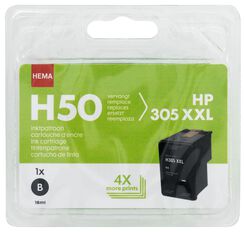 Druckerpatrone H50, kompatibel mit HP 305XXL, schwarz - 38300002 - HEMA