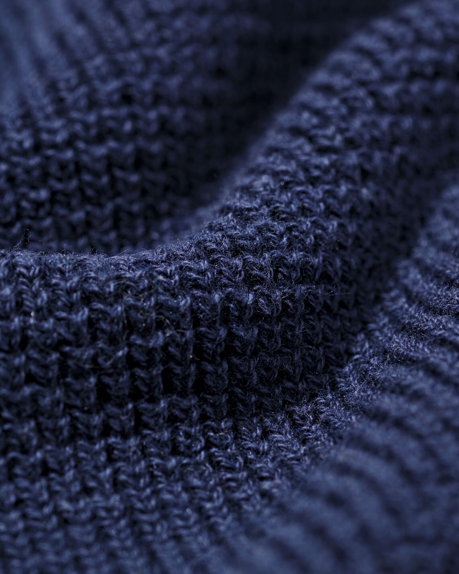 pull homme Lars gaufr&eacute; bleu fonc&eacute; bleu fonc&eacute; - 2140840DARKBLUE - HEMA